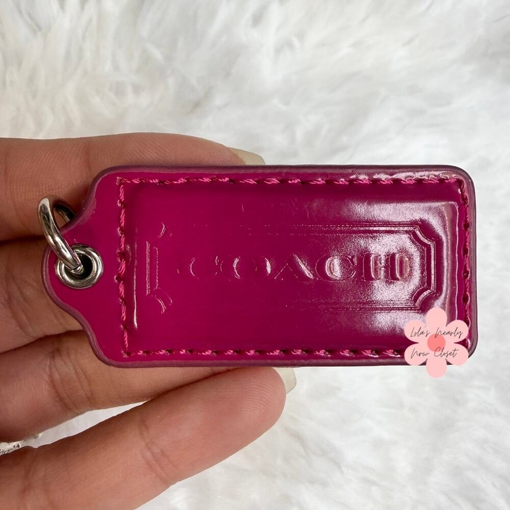 2" COACH Fob Bag Charm Hang tag Hangtag